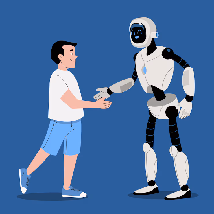 Human and Robot friend